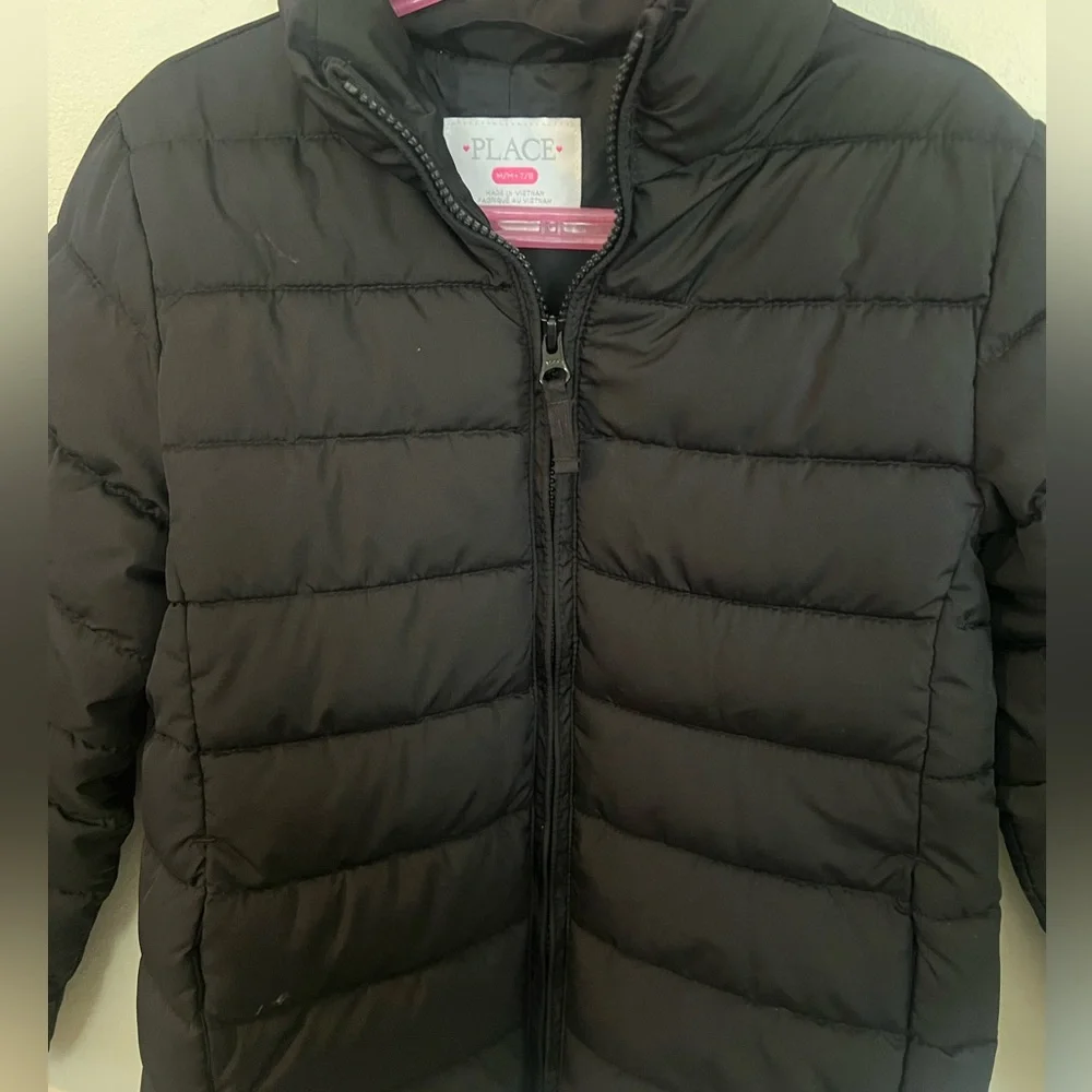 Children’s‎ place puffer jacket black size medium outerwear